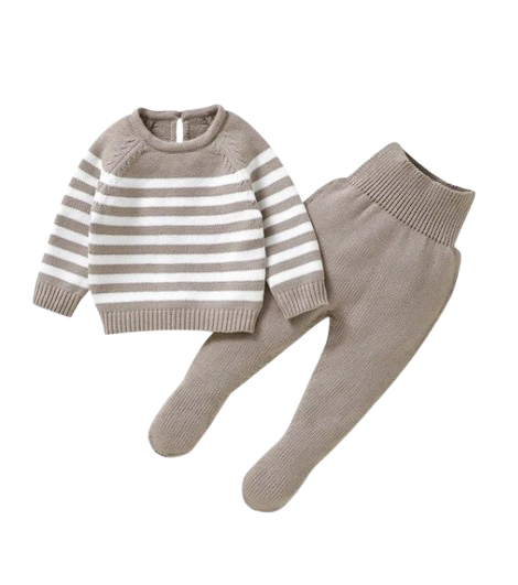 The Matthew - Newborn Baby Knit Sweater and Leggings Set Warm Autumn Winter Wear
