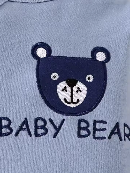 The Javier - Baby Boy Tie Feet Little Bear Cute Bodysuit