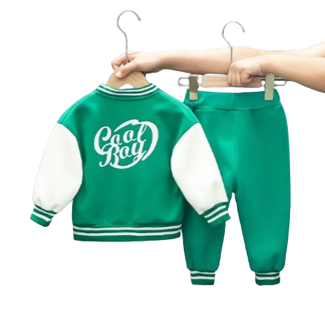 The Koen - Baby Boy 3pcs Set Baseball Coat + T-Shirt + Pants