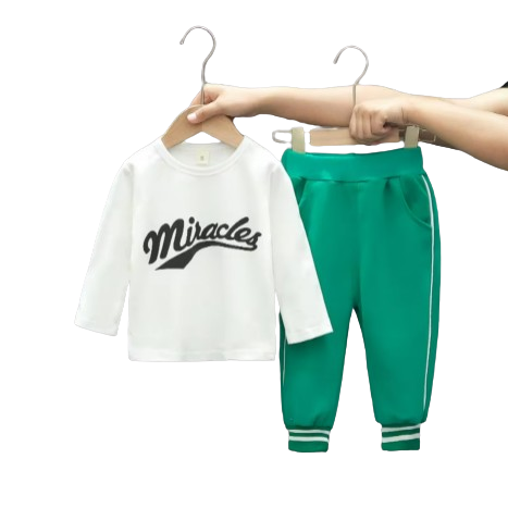The Koen - Baby Boy 3pcs Set Baseball Coat + T-Shirt + Pants