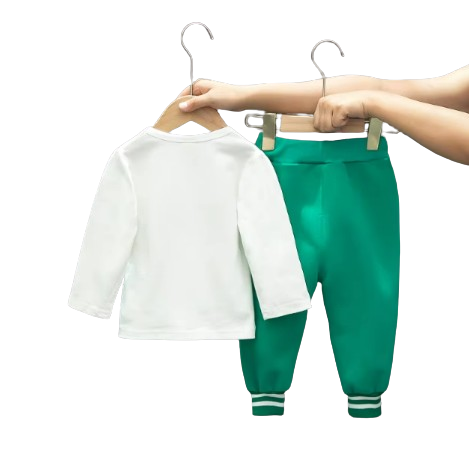 The Koen - Baby Boy 3pcs Set Baseball Coat + T-Shirt + Pants