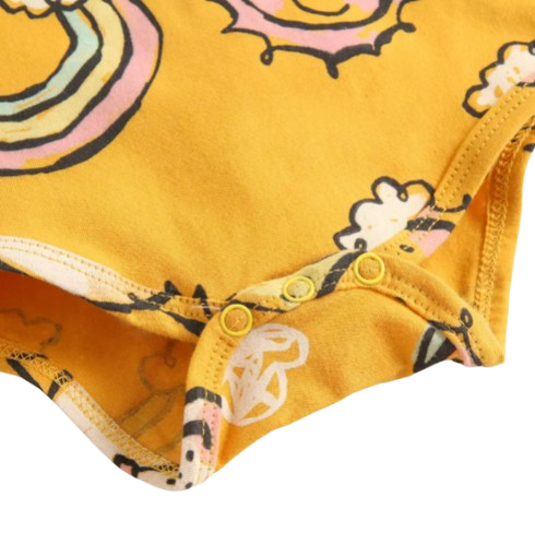 The George - Baby Unisex Short Sleeve Cute Cartoon Romper