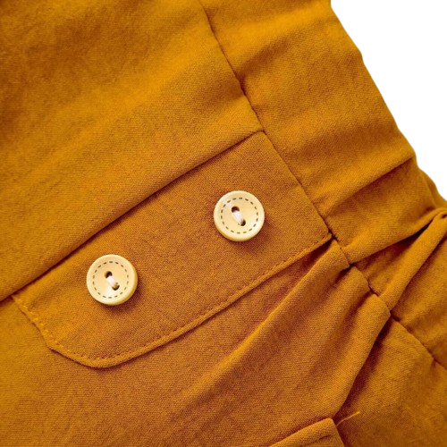 The Aidan - Baby Boy Round Neck Pullover Cartoon Printed Short Sleeved Tops + Solid Colour Shorts