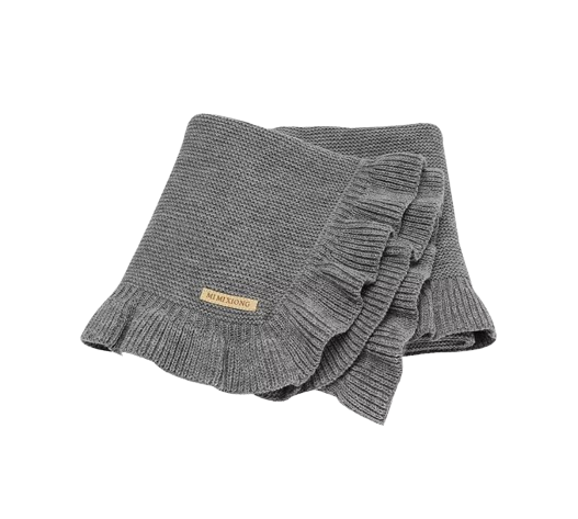 The Gregory - Knitted Baby Blanket 90×70cm – Soft Reversible Swaddle Wrap Sleepsack for Newborn Boys & Girls