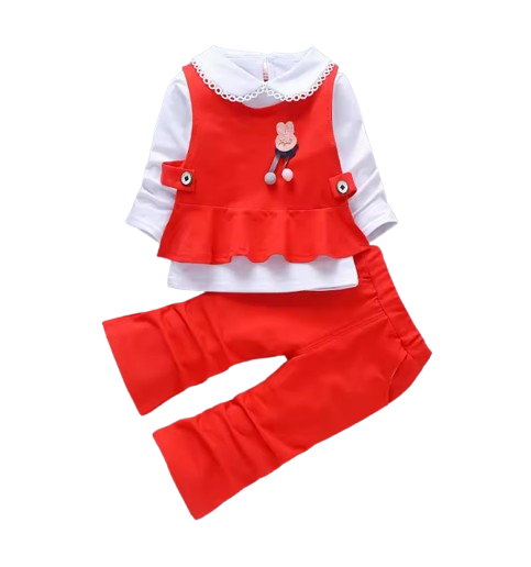 The Mavis - Baby Girls' Autumn 3‑Piece Outfit Set 2024 New Fashion Clothing for Kids