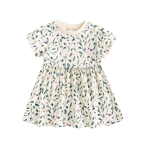 The Della - Baby Girls Summer Floral Dress Cotton Kids Clothing Cute Fashion Outfit