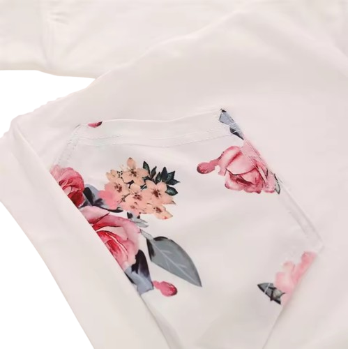 The Courtney - Toddler Baby Girl Floral Print Hooded Top Pant Set with Headband