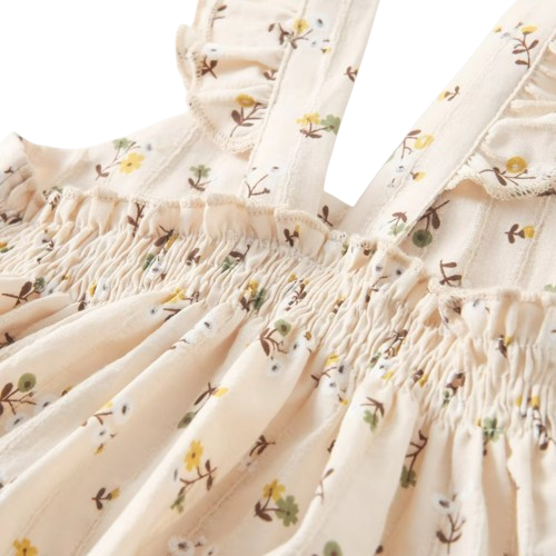 The Loretta - Baby Girl Floral Sleeveless Dress Cute Summer Casual Outfit 1-6Y