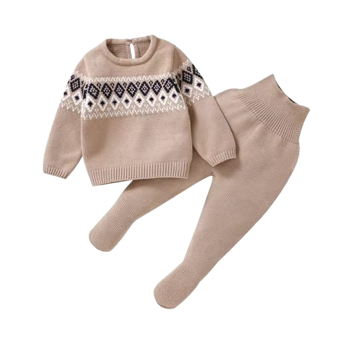 The Matthew - Newborn Baby Knit Sweater and Leggings Set Warm Autumn Winter Wear