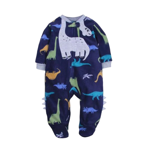 The Hassan - Newborn Baby Fleece Romper Animal Zipper Jumpsuit Spring Autumn Outfit