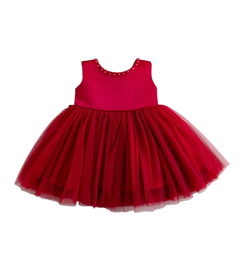 The Aya - Newborn Baby Girl Floral Party Dress Elegant Ball Gown Style