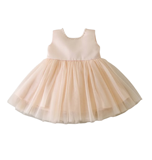 The Aya - Newborn Baby Girl Floral Party Dress Elegant Ball Gown Style