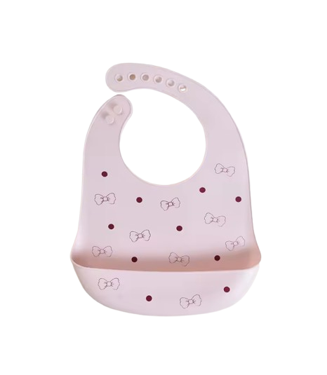 The Jackie - Baby Silicone Bib Waterproof Adjustable Feeding Bib Soft Food Catcher for Newborns