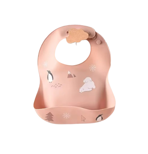 The Bowie - Waterproof Baby Silicone Feeding Bib Adjustable Soft Food Catcher for Babies & Toddlers
