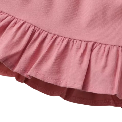 The Channing - Newborn Baby Girl 3PC Floral Romper Suspender Skirt & Headband Outfit
