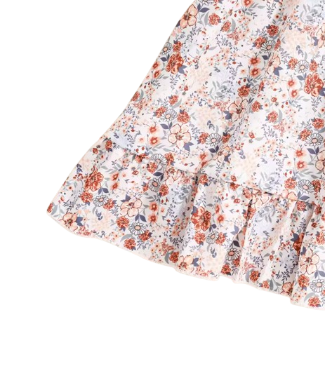 The Abby - Girls' Floral Dress and Button-Up Cardigan 2-Piece Summer Set