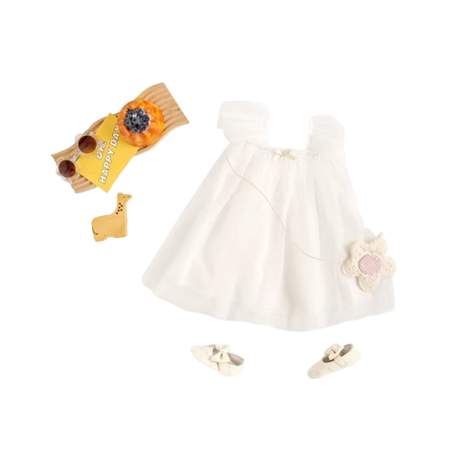 The Kenzie - Baby Girls' Summer Dress – Sleeveless Solid Color Gauze Party & Birthday Dress