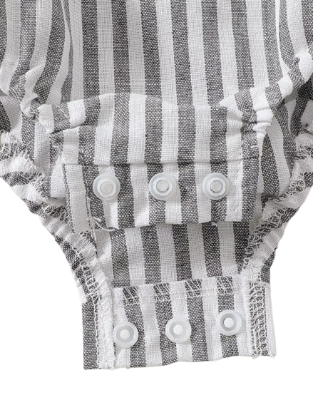 The Layton - Baby Summer 2-Piece Outfit Set, Short Sleeve T-Shirt and Diaper Coveralls
