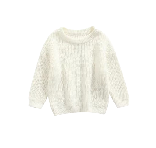 The Penny - Baby Unisex Knitted Sweater, Long Sleeve Autumn Winter Pullover