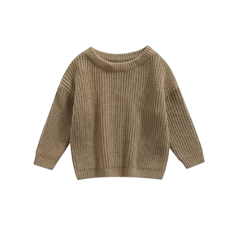 The Penny - Baby Unisex Knitted Sweater, Long Sleeve Autumn Winter Pullover