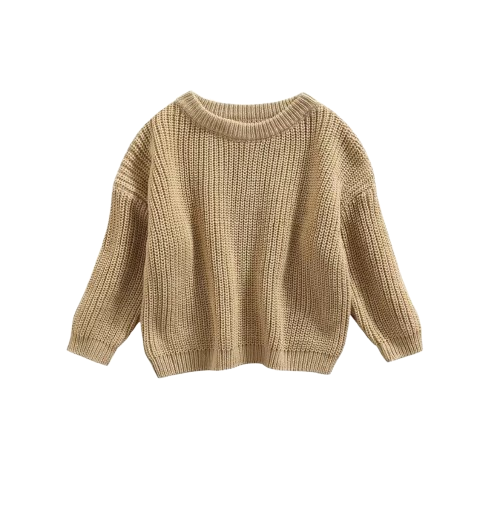 The Penny - Baby Unisex Knitted Sweater, Long Sleeve Autumn Winter Pullover