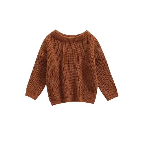 The Penny - Baby Unisex Knitted Sweater, Long Sleeve Autumn Winter Pullover