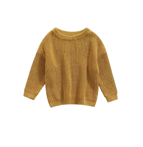 The Penny - Baby Unisex Knitted Sweater, Long Sleeve Autumn Winter Pullover