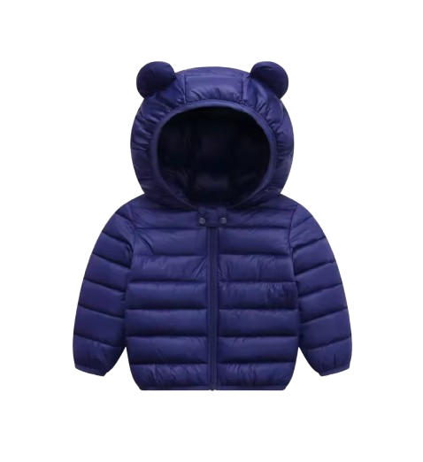 The Bruno - Baby Hooded Winter Jacket, Lightweight Warm Zipper Coat for Kids