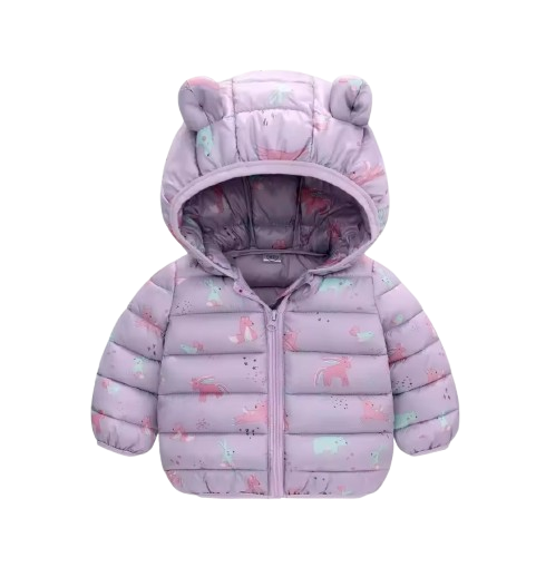 The Bruno - Baby Hooded Winter Jacket, Lightweight Warm Zipper Coat for Kids