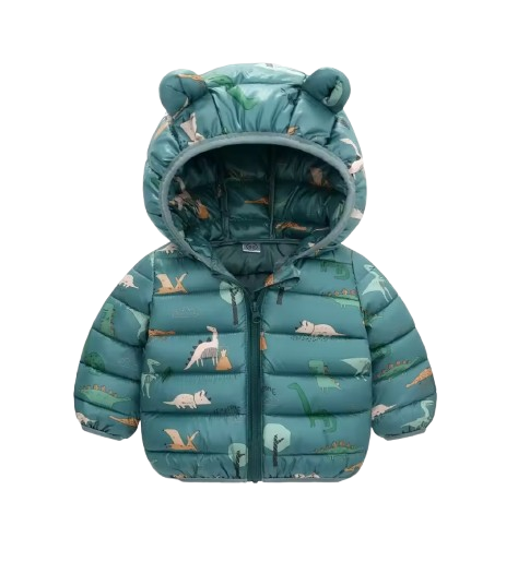The Bruno - Baby Hooded Winter Jacket, Lightweight Warm Zipper Coat for Kids