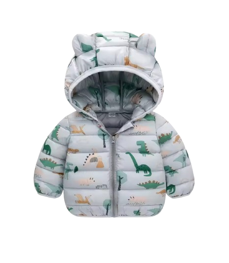 The Bruno - Baby Hooded Winter Jacket, Lightweight Warm Zipper Coat for Kids