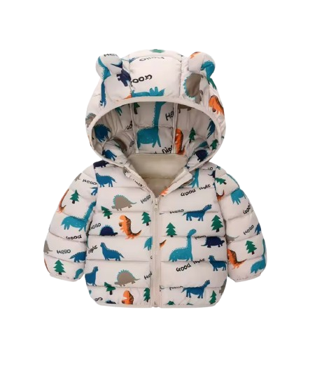 The Bruno - Baby Hooded Winter Jacket, Lightweight Warm Zipper Coat for Kids