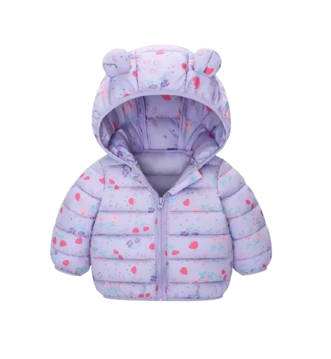 The Bruno - Baby Hooded Winter Jacket, Lightweight Warm Zipper Coat for Kids