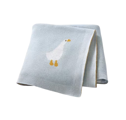 The Brayan - Newborn Baby Cotton Knitted Swaddle Blanket, 90x70cm Plaid Wrap
