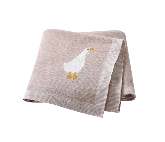 The Brayan - Newborn Baby Cotton Knitted Swaddle Blanket, 90x70cm Plaid Wrap