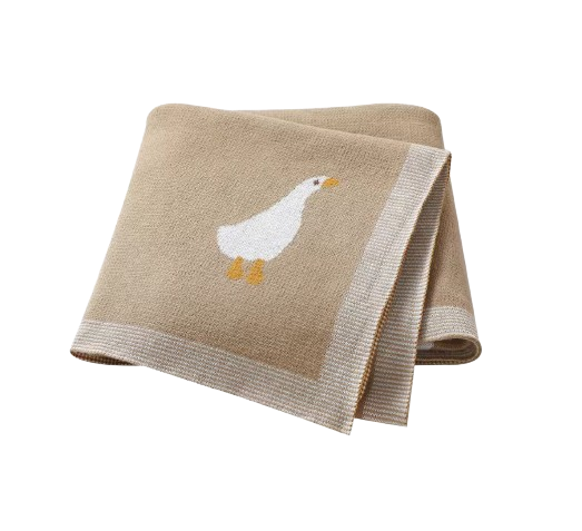 The Brayan - Newborn Baby Cotton Knitted Swaddle Blanket, 90x70cm Plaid Wrap