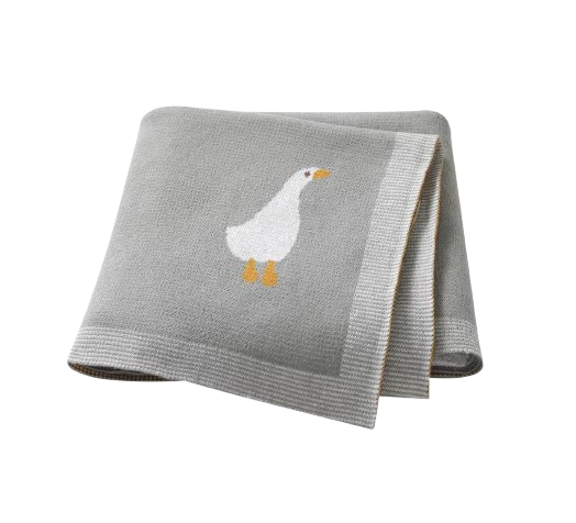 The Brayan - Newborn Baby Cotton Knitted Swaddle Blanket, 90x70cm Plaid Wrap