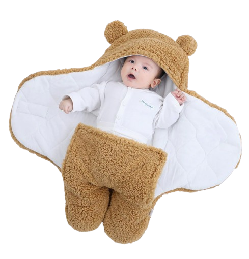 The Bailey - Baby Winter Fleece Romper Super Soft Swaddle Blankets