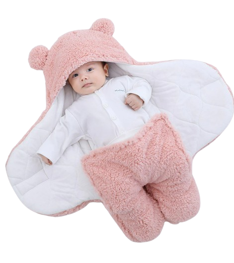 The Bailey - Baby Winter Fleece Romper Super Soft Swaddle Blankets