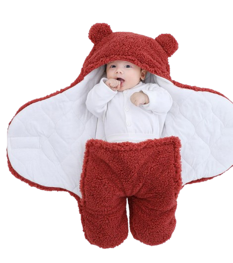 The Bailey - Baby Winter Fleece Romper Super Soft Swaddle Blankets