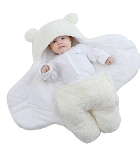 The Bailey - Baby Winter Fleece Romper Super Soft Swaddle Blankets