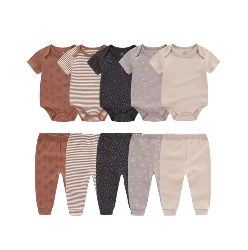 🎉BUNDLE DEAL! Enjoy the Everyday Romper Set + FREE 6‑Pair Socks Bonus!✨