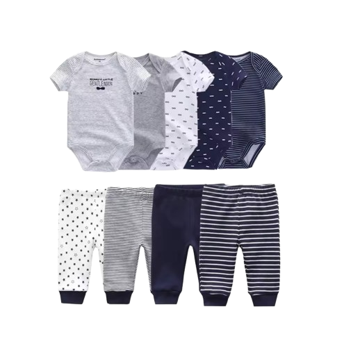 🎉BUNDLE DEAL! Enjoy the Everyday Romper Set + FREE 6‑Pair Socks Bonus!✨