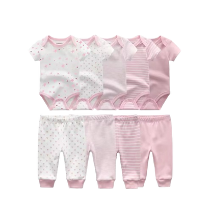 🎉BUNDLE DEAL! Enjoy the Everyday Romper Set + FREE 6‑Pair Socks Bonus!✨