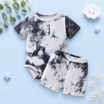 The Mustafa - Baby Boy Summer 2-Piece Casual T-Shirt and Shorts Set