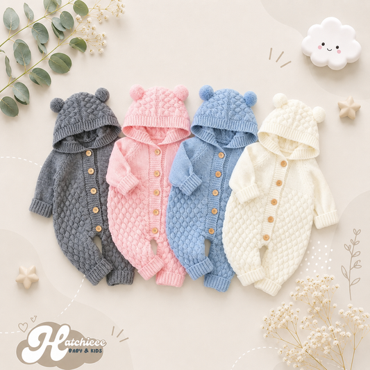 The Rowan - Baby Knitted Sweater Jumpsuits