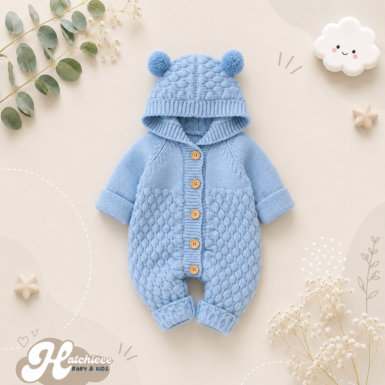 The Rowan - Baby Knitted Sweater Jumpsuits