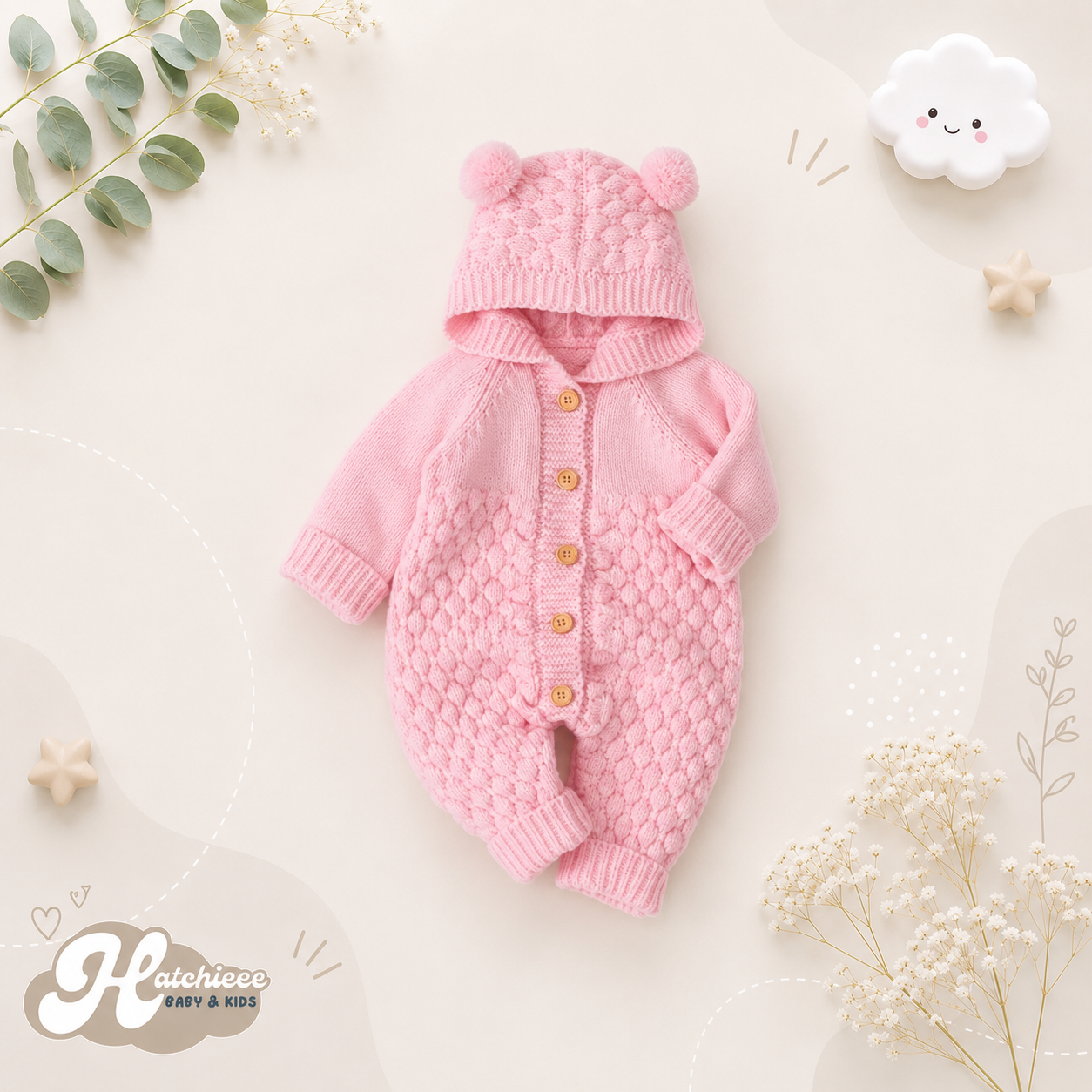 The Rowan - Baby Knitted Sweater Jumpsuits