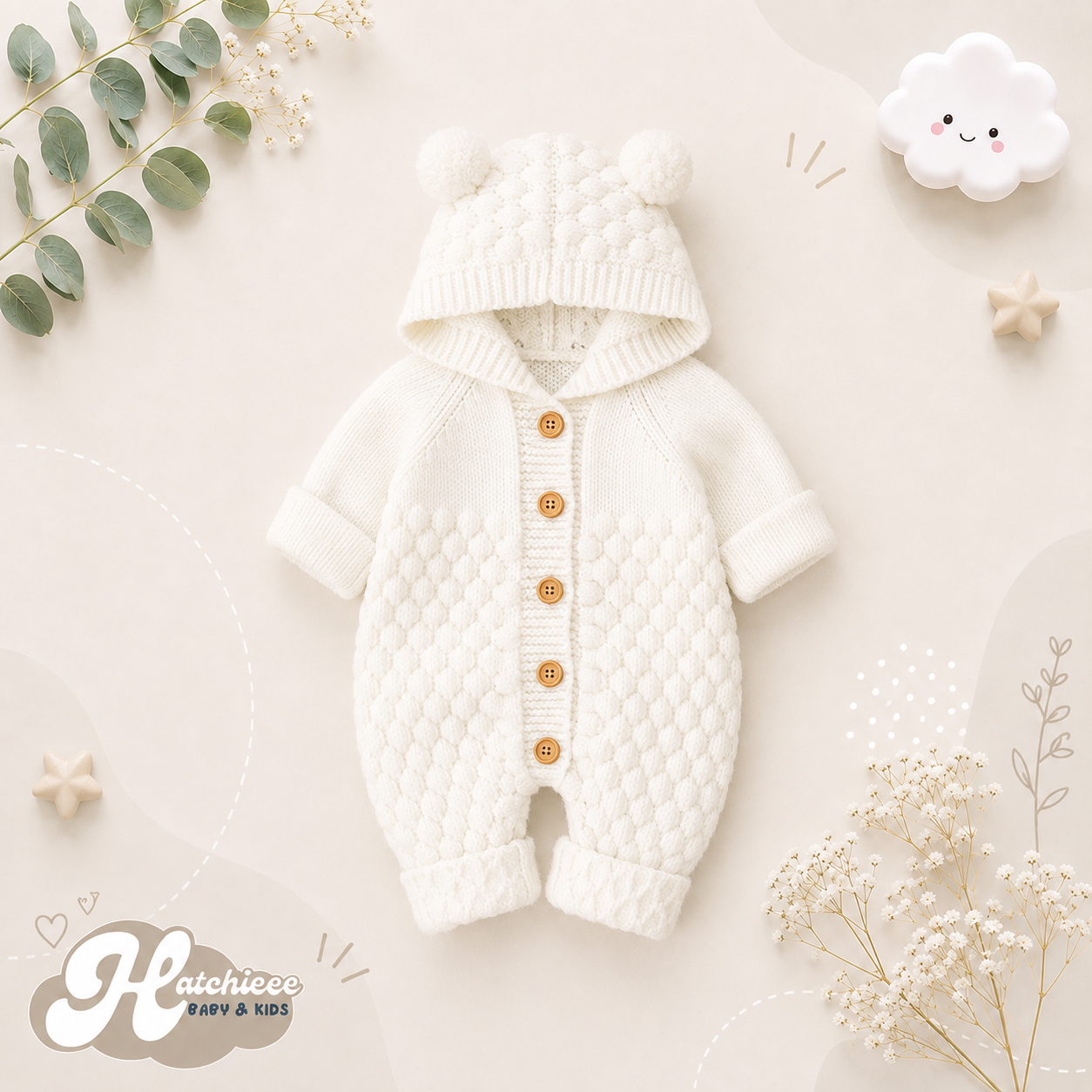 The Rowan - Baby Knitted Sweater Jumpsuits