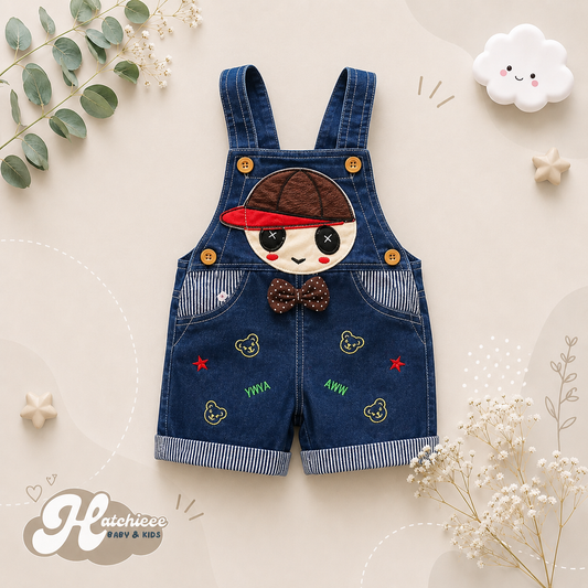 The Zara - Baby Unisex Boy & Girl Design Denim Jumper Overalls